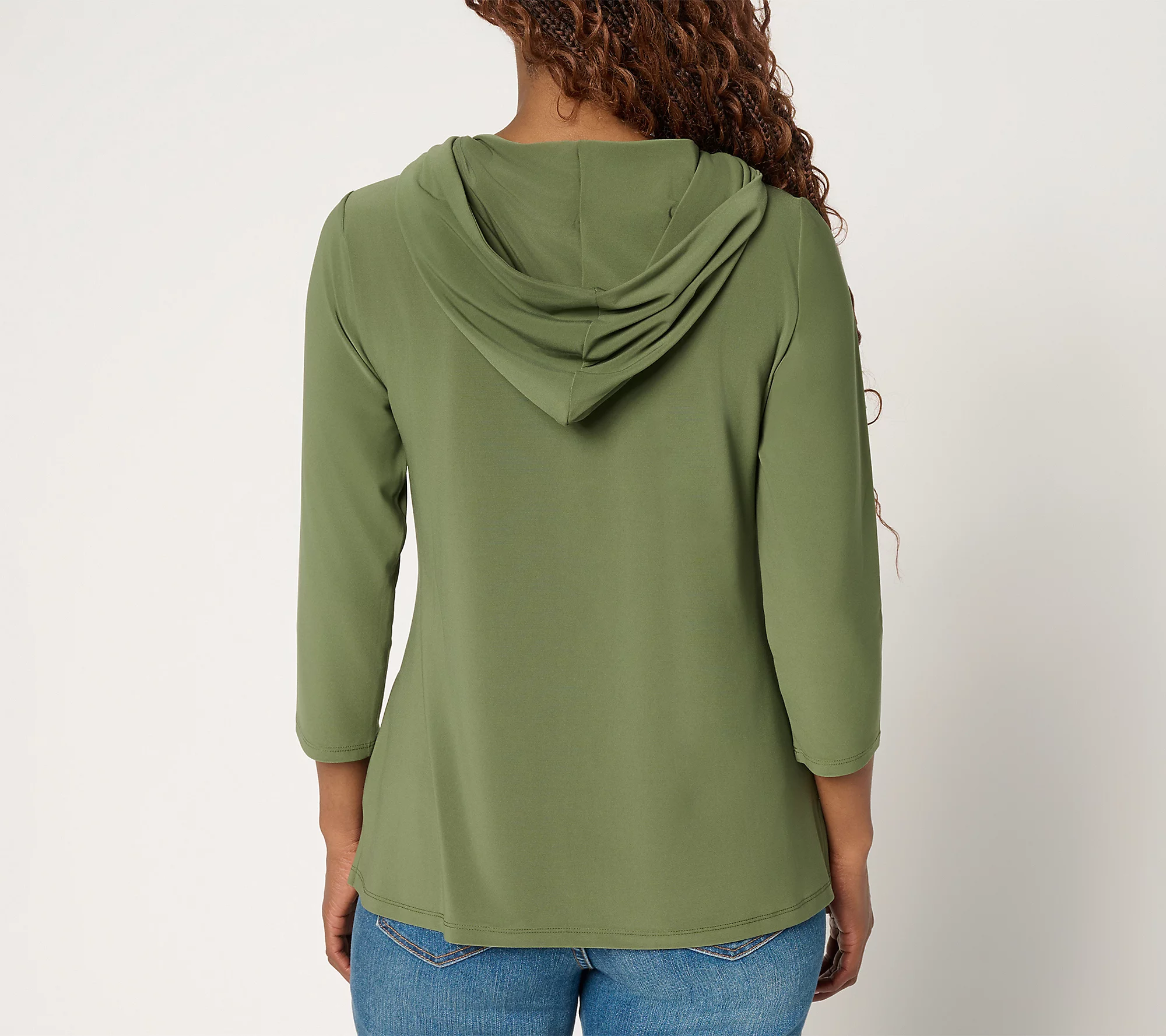 Attitudes by Renee La Roma Jersey Hooded Top with Stripe Detail