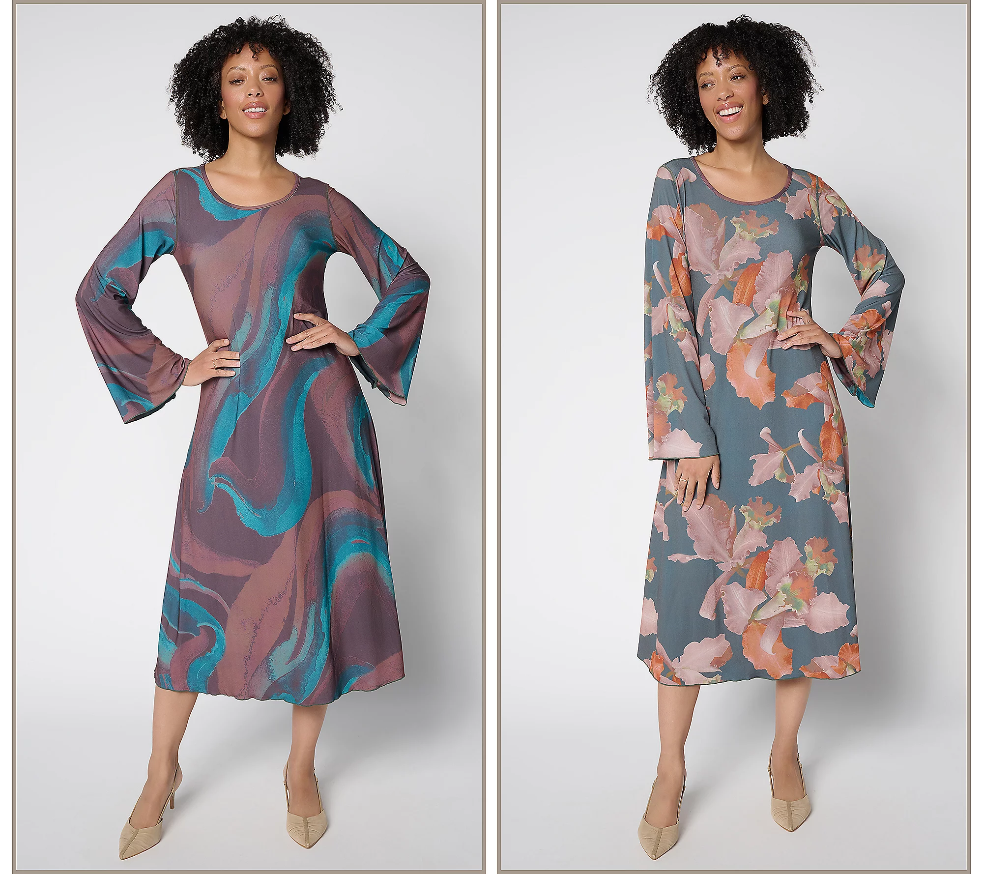 Attitudes by Renee Renee's Reversibles Printed Midi Dress
