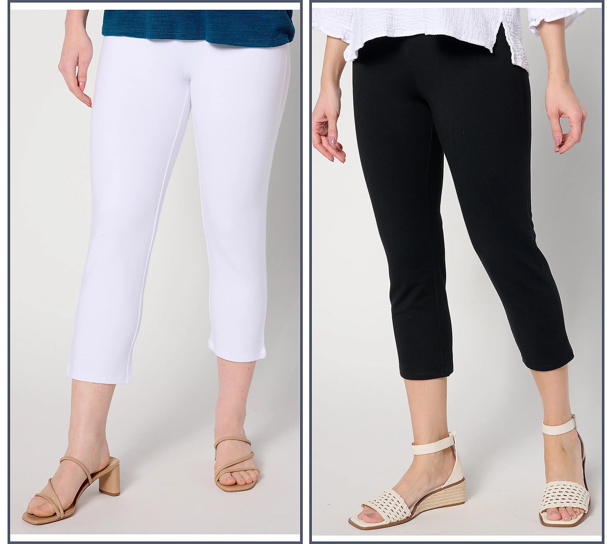 Women with Control Set of 2 86/14 Slim Leg Pants