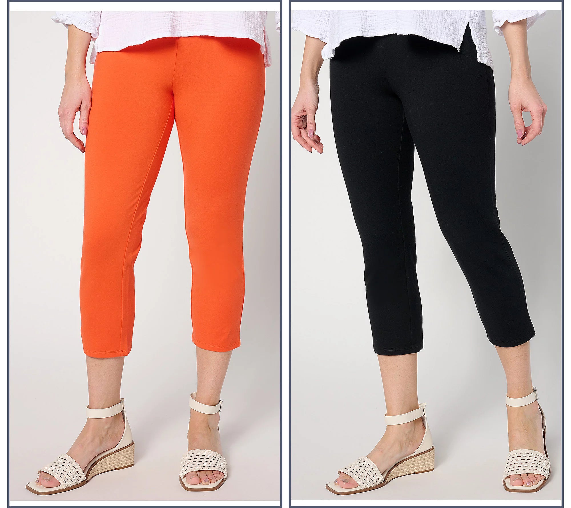 Women with Control Set of 2 86/14 Slim Leg Pants