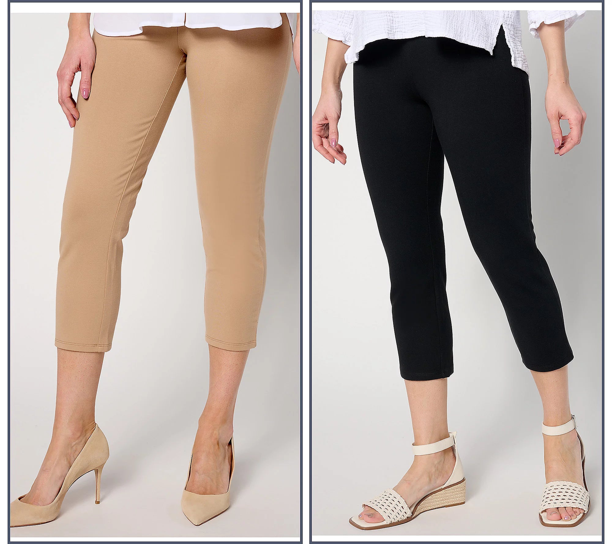 Women with Control Set of 2 86/14 Slim Leg Pants
