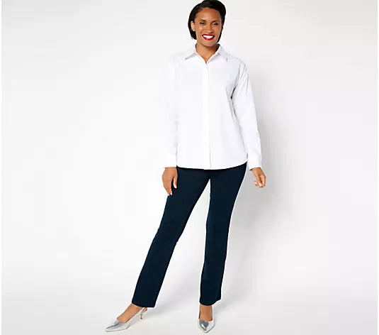Women With Control Regular Prime Stretch Le Petite Bell Pant