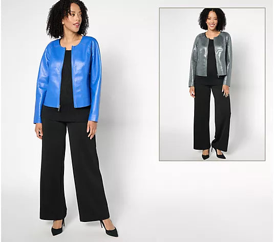Attitudes by Renee Renee's Reversible Faux Leather Jacket