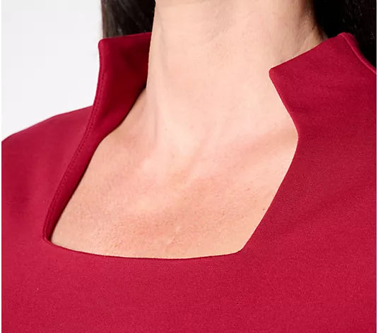 Women with Control Luxe Ponte Square Neck Top