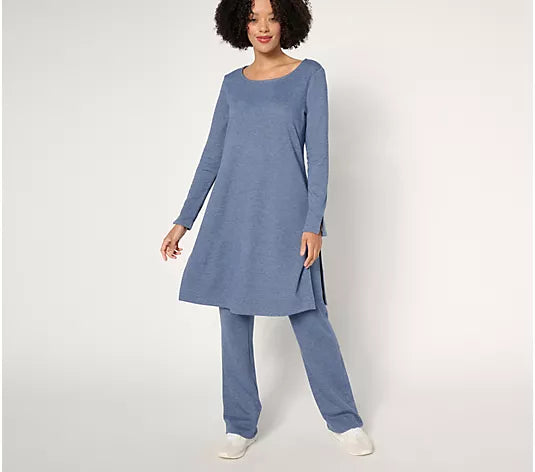 Attitudes by Renee Regular Casa Cozy Crew Neck Tunic