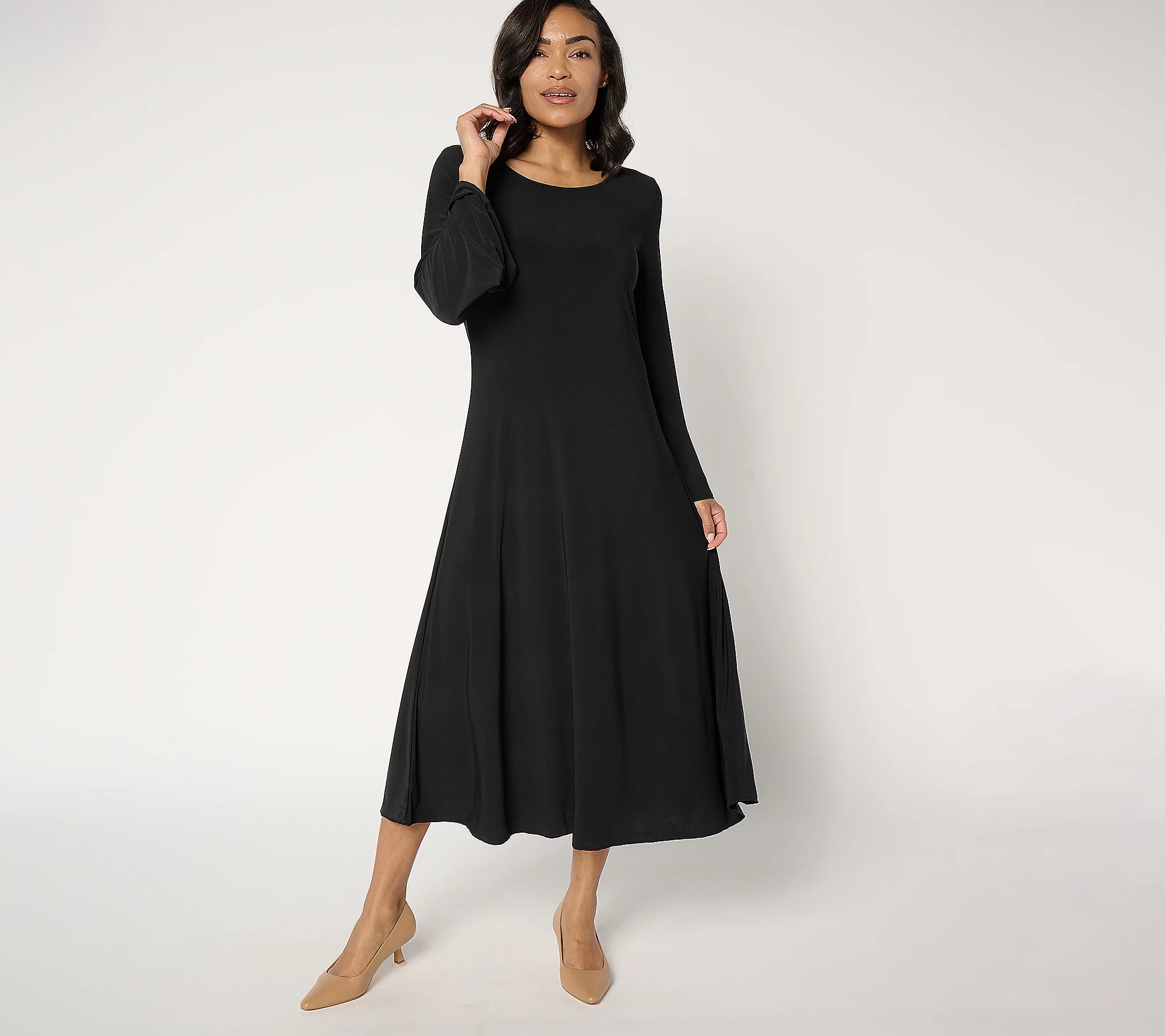 Attitudes by Renee Regular Como Jersey Midi Dress – Renee