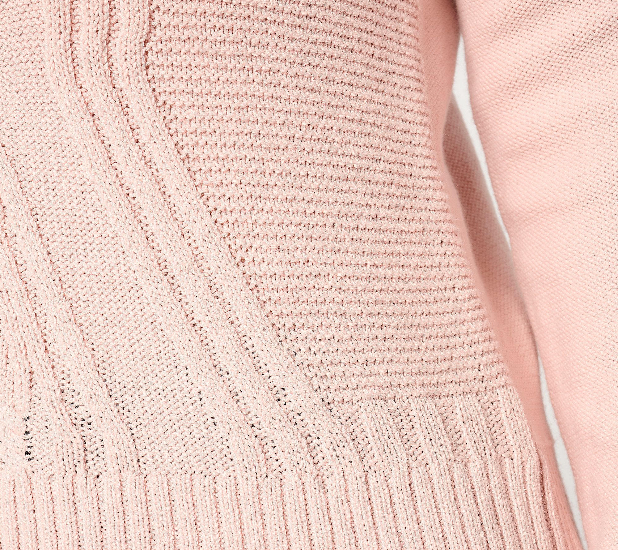 Attitudes by Renee Crew Neck Cable Sweater