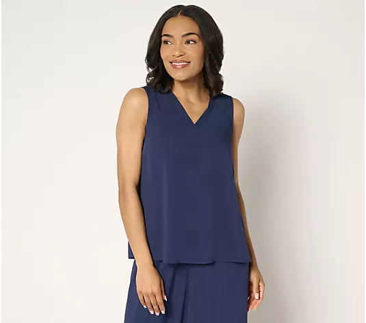 Attitudes by Renee Rayon Blend V-Neck Tank Top