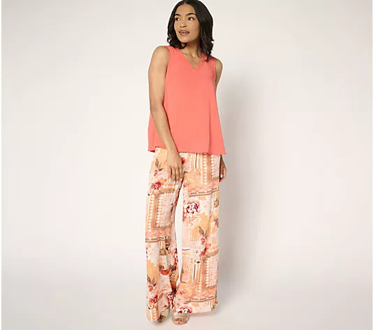 Attitudes by Renee Rayon Blend V-Neck Tank Top