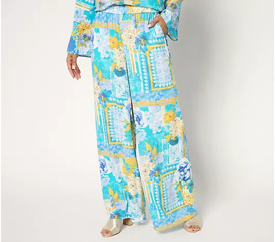 Attitudes by Renee Rayon Blend Palazzo Pants