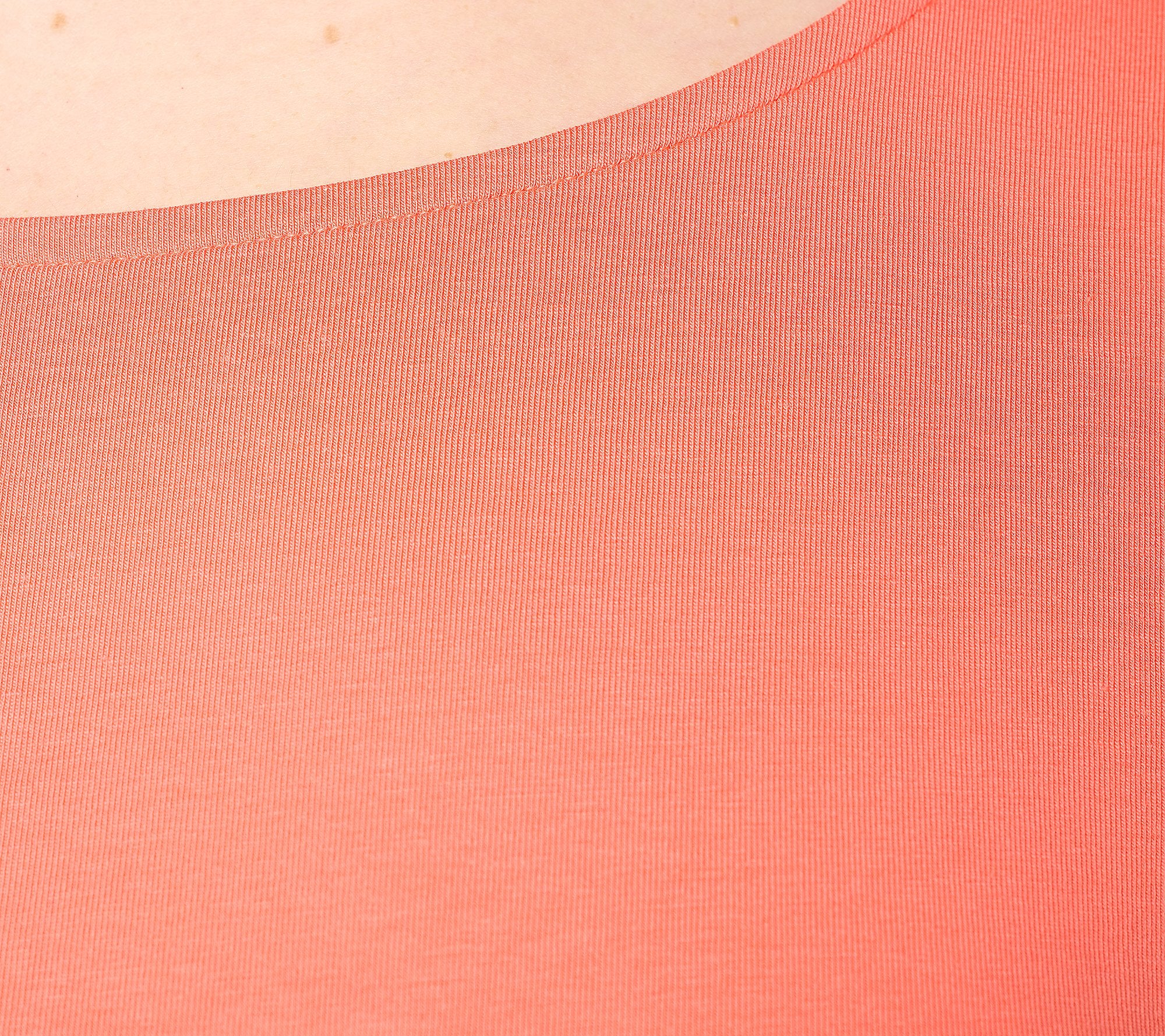 Attitudes by Renee Washed Cotton Ballet Neck Top