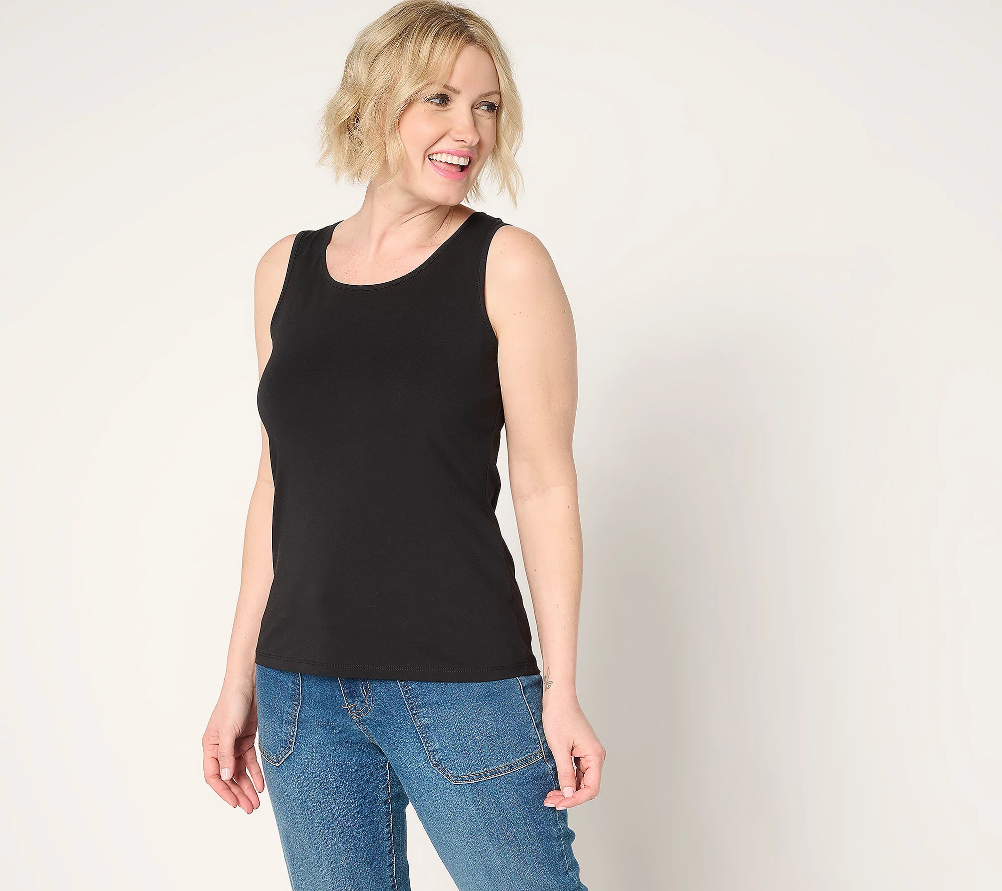 Attitudes by Renee Washed Cotton Tank