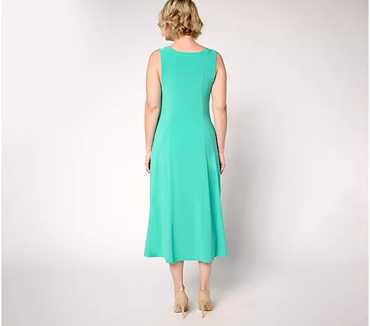 Attitudes by Renee Como Jersey Godet Midi Dress
