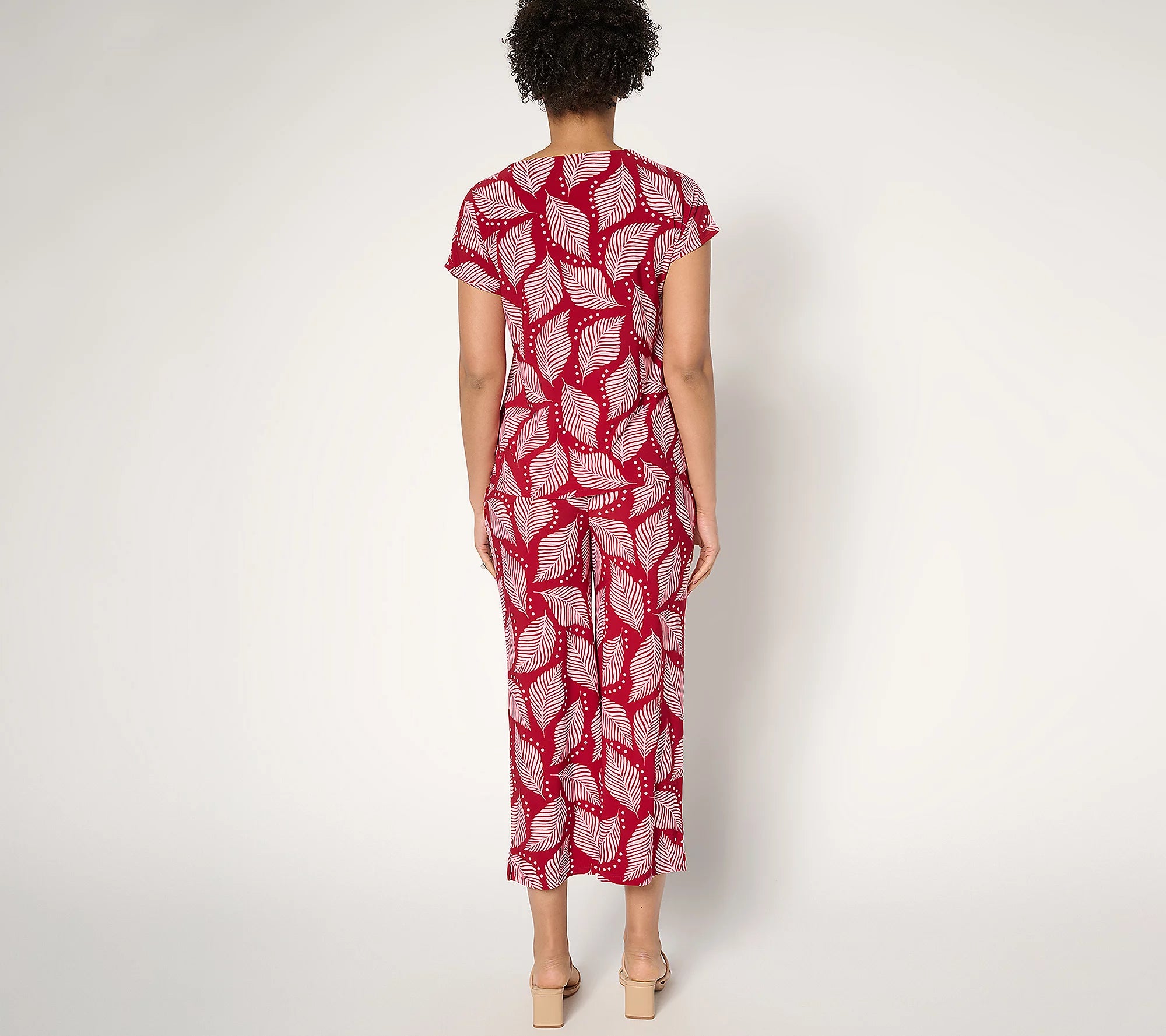 Attitudes by Renee Como Jersey Top and Pant Set