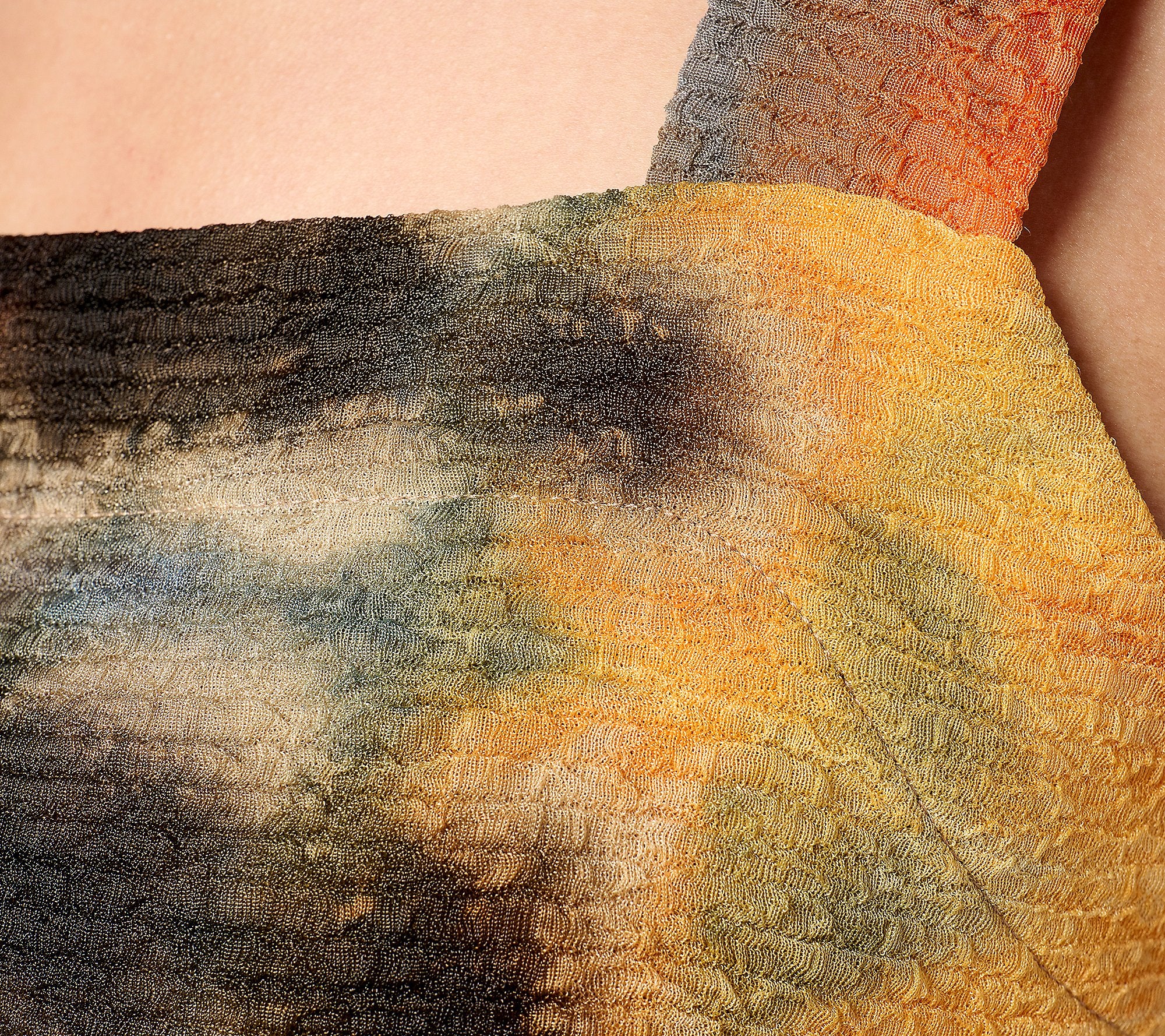 Attitudes by Renee Textured Knit Tie Dye Midi Dress