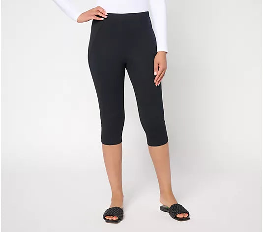 Women with Control 86/14 Pedal Pusher with Seaming Detail