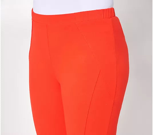 Women with Control 86/14 Pedal Pusher with Seaming Detail