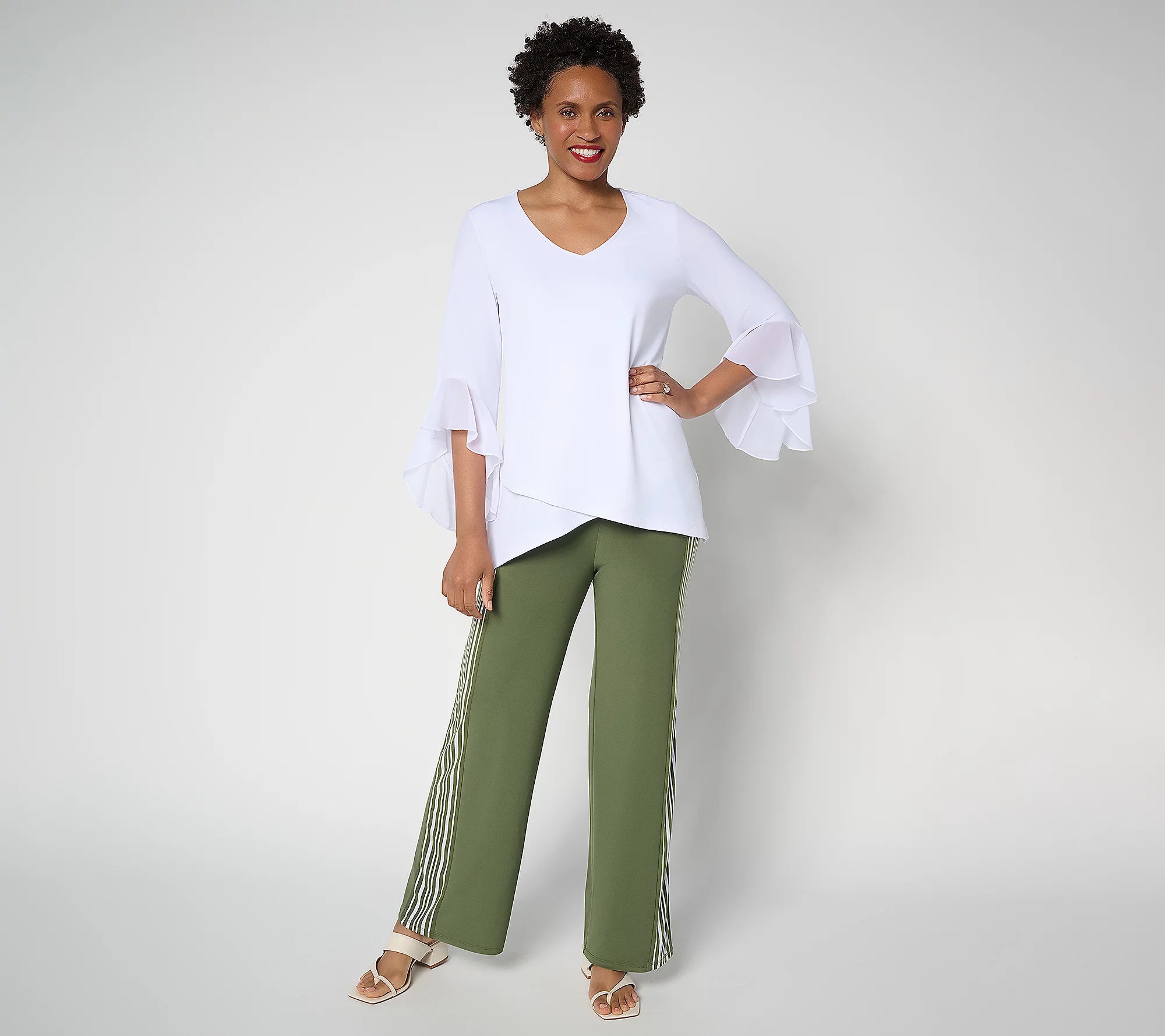 Attitudes by Renee La Roma Jersey Wide Leg Pant