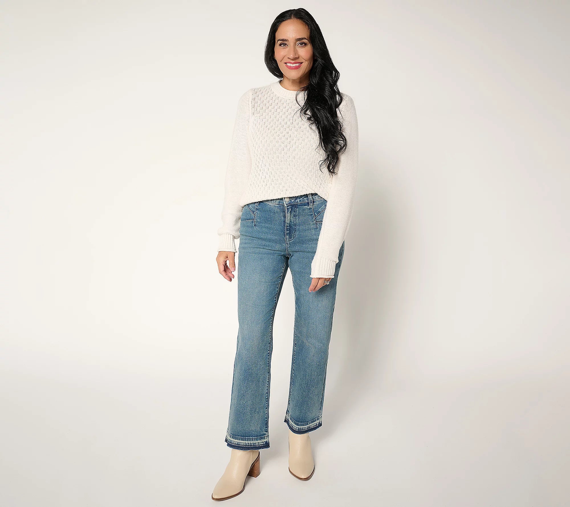 Women with Control Contour Curves Full Leg Ankle Jeans