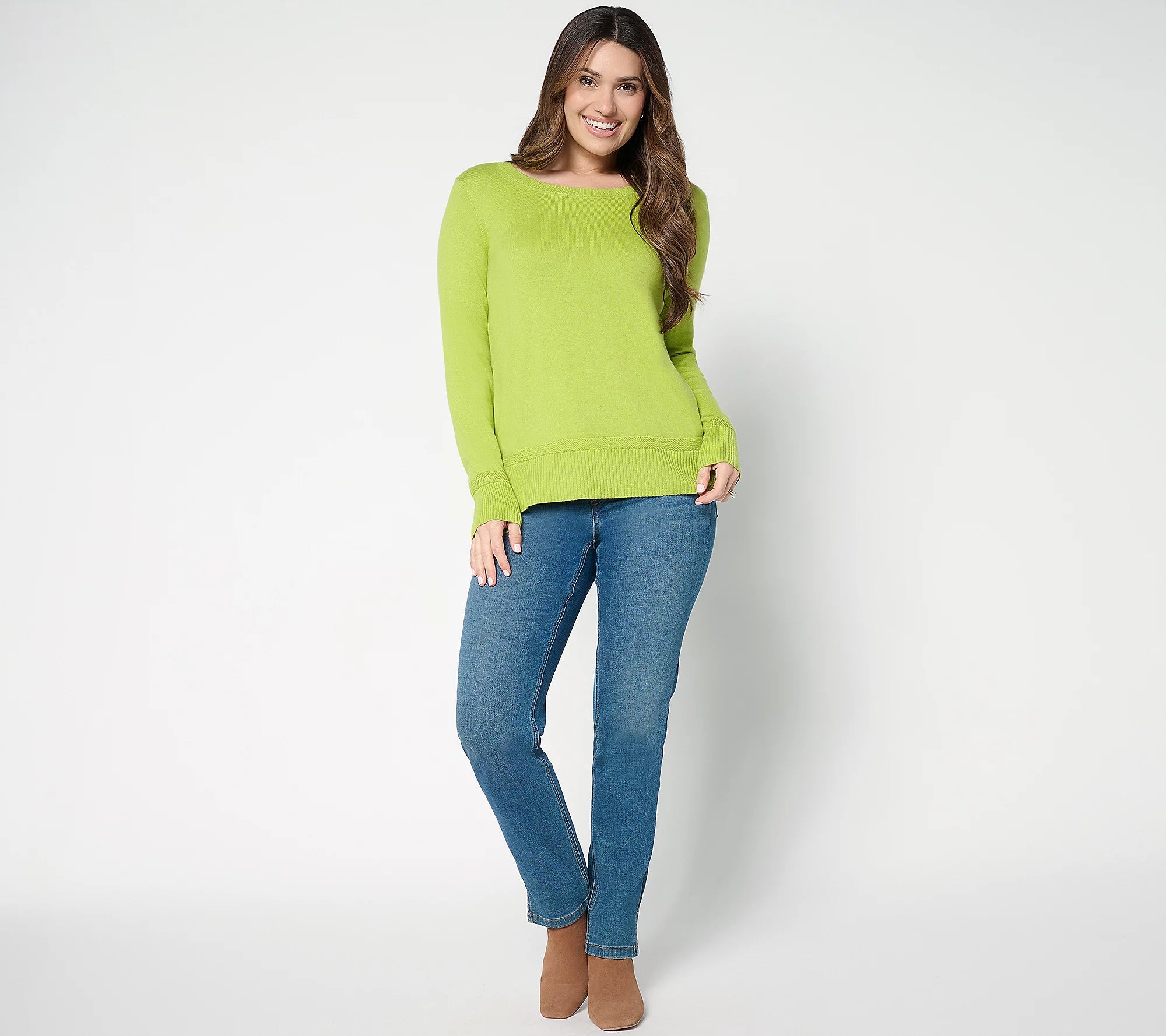 Attitudes by Renee Round Neck Pullover Sweater