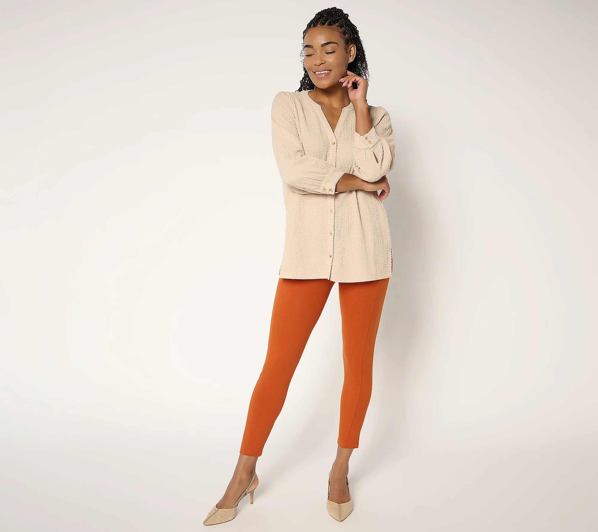Women with Control Smooth and Sleek Booty Lifter Leggings