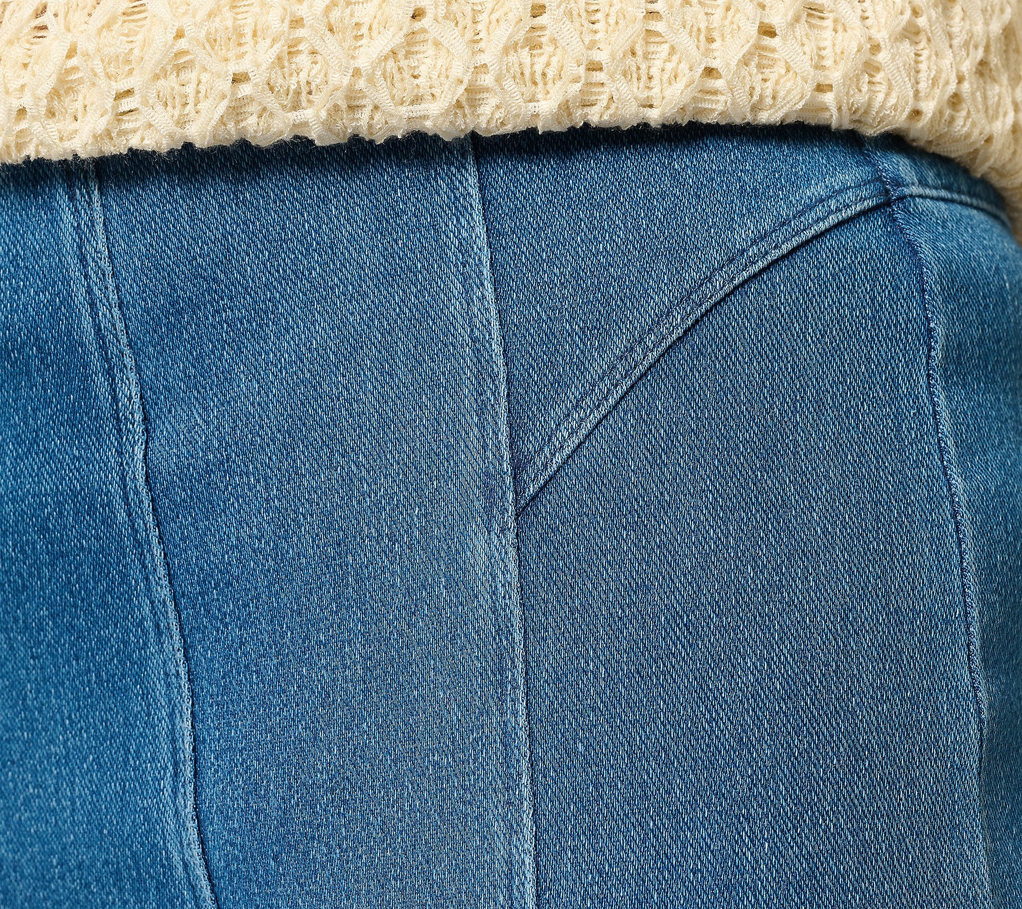 Women with Control Hollywood Waist Prime Stretch Denim Skirt