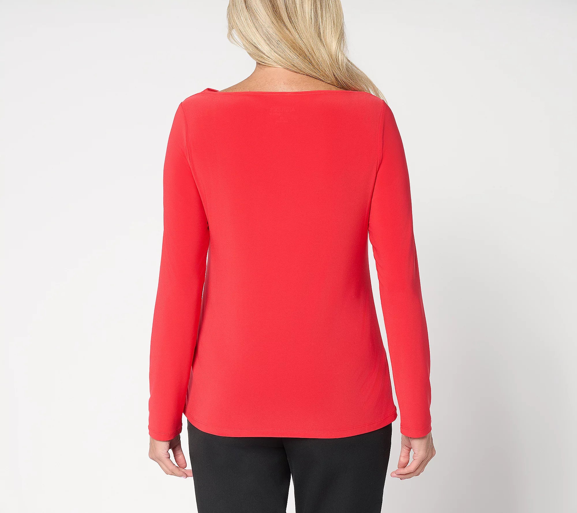 Attitudes by Renee Como Jersey Drape Neck Top