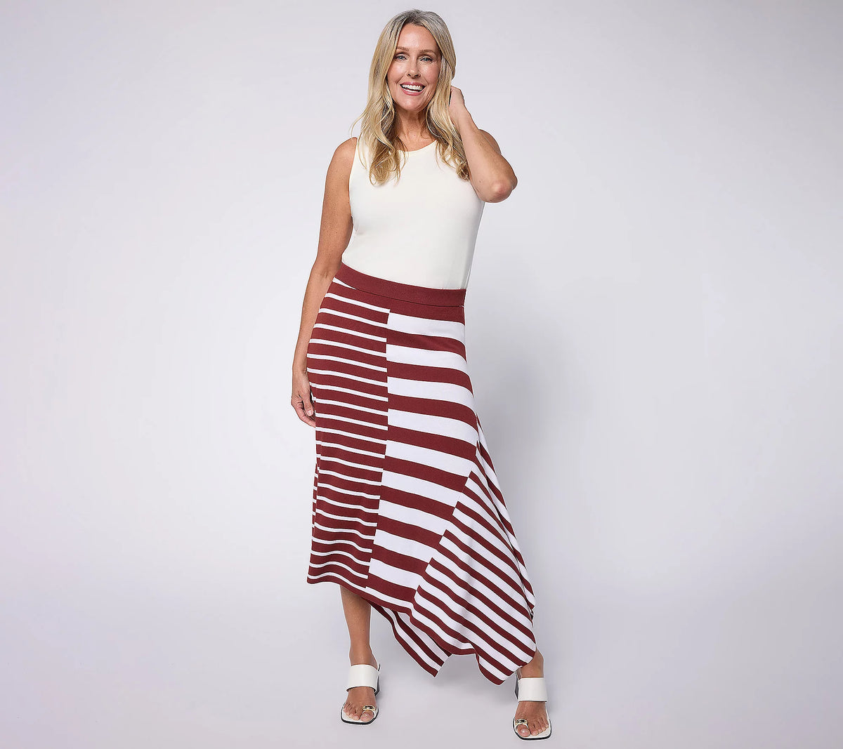 Attitudes by Renee Asymmetric Seaside Sweater Knit Skirt – Renee Attitudes by Renee Asymmetric Seaside Sweater Knit Skirt – Renee