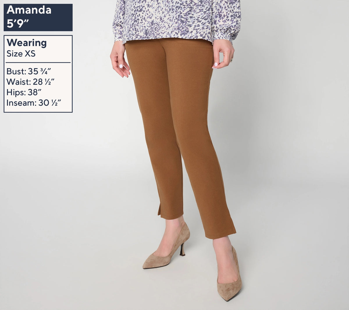 Women with Control Regular 86/14 Set of 2 Slim Leg Ankle Icon Pant