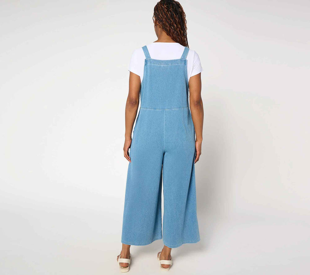 Women with Control Regular Prime Stretch 2 Denim Overalls with Tee ...
