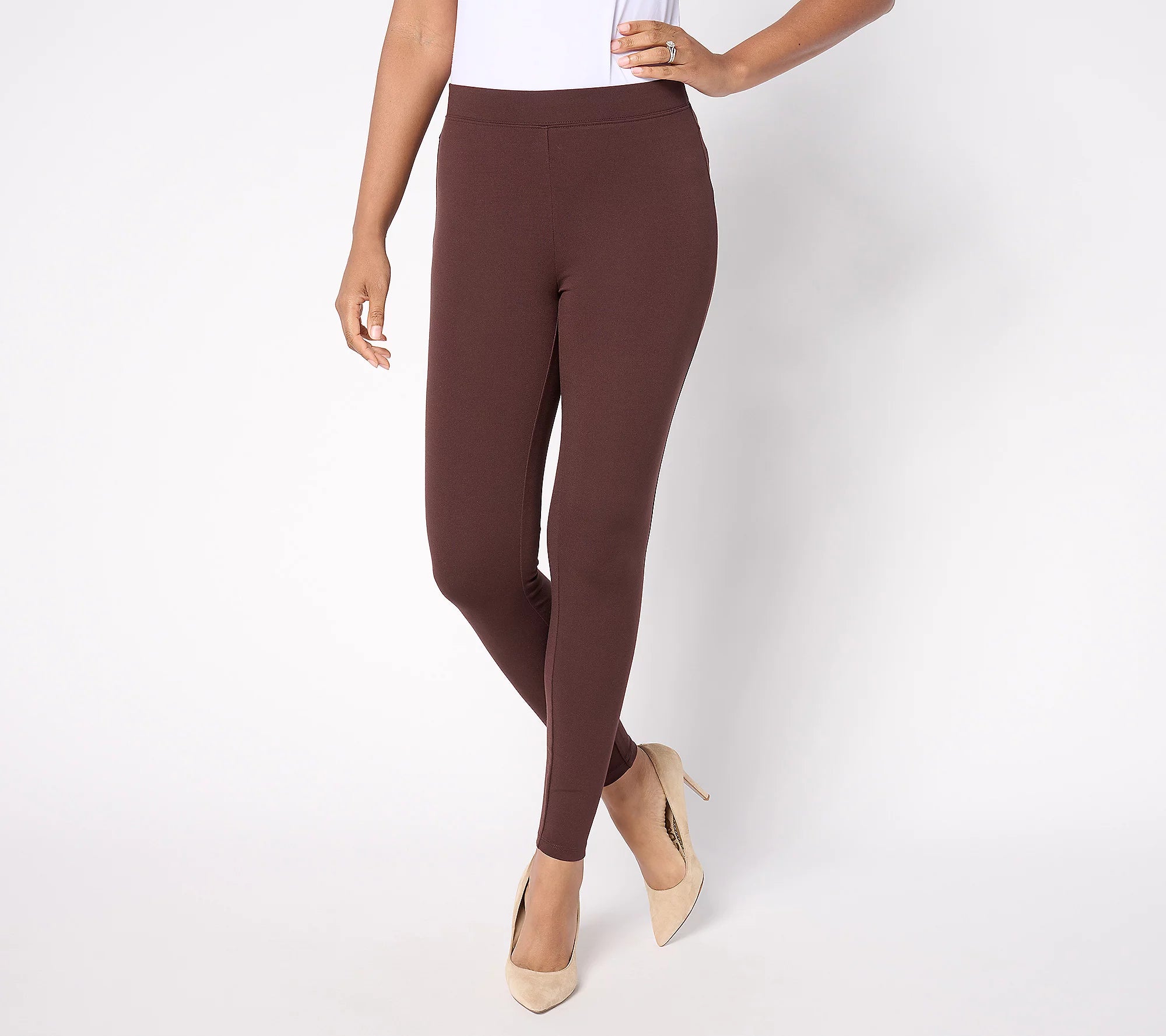 Women with Control Pull On Luxe Ponte Leggings