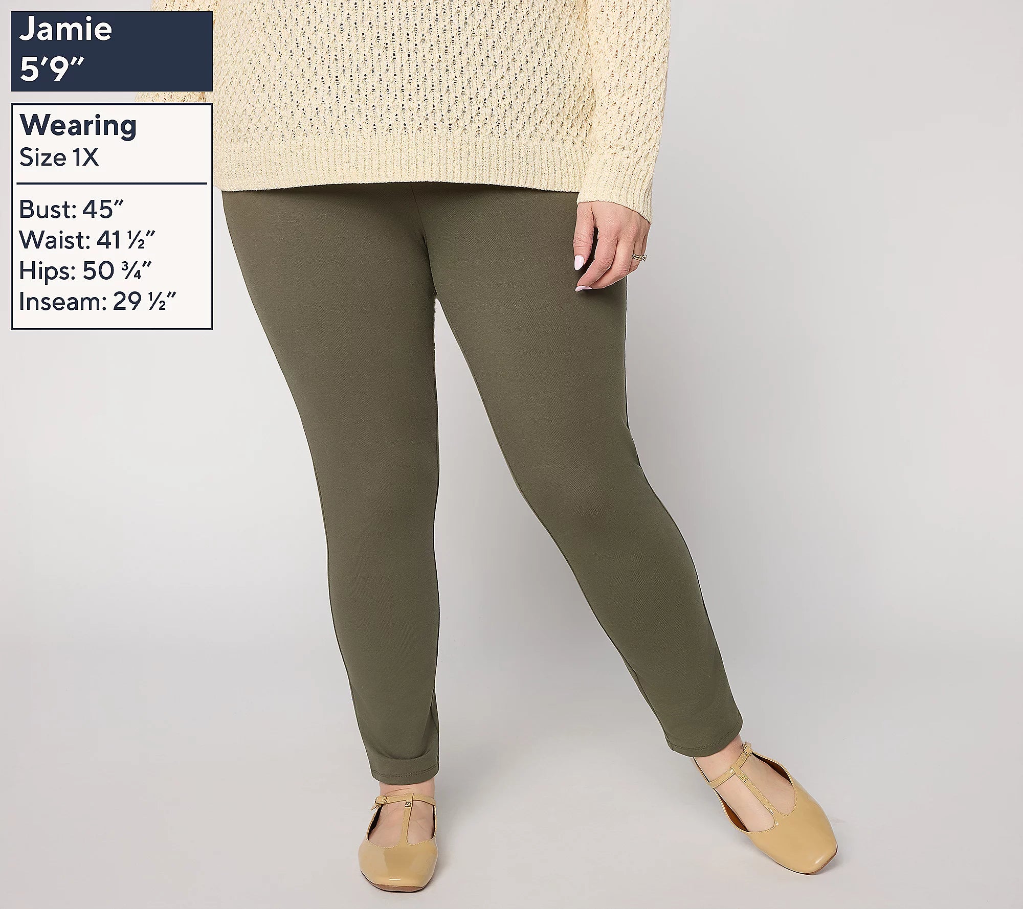 Women with Control Knit Leggings