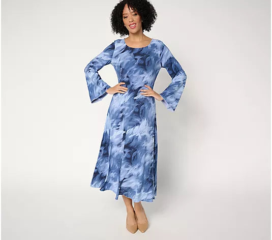 Attitudes by Renee Regular Como Jersey Midi Dress