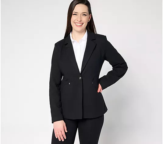 Women with Control Cotton Jersey Blazer