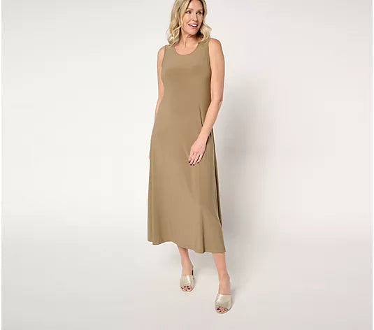 Attitudes by Renee Regular Como Jersey Tank Maxi Dress