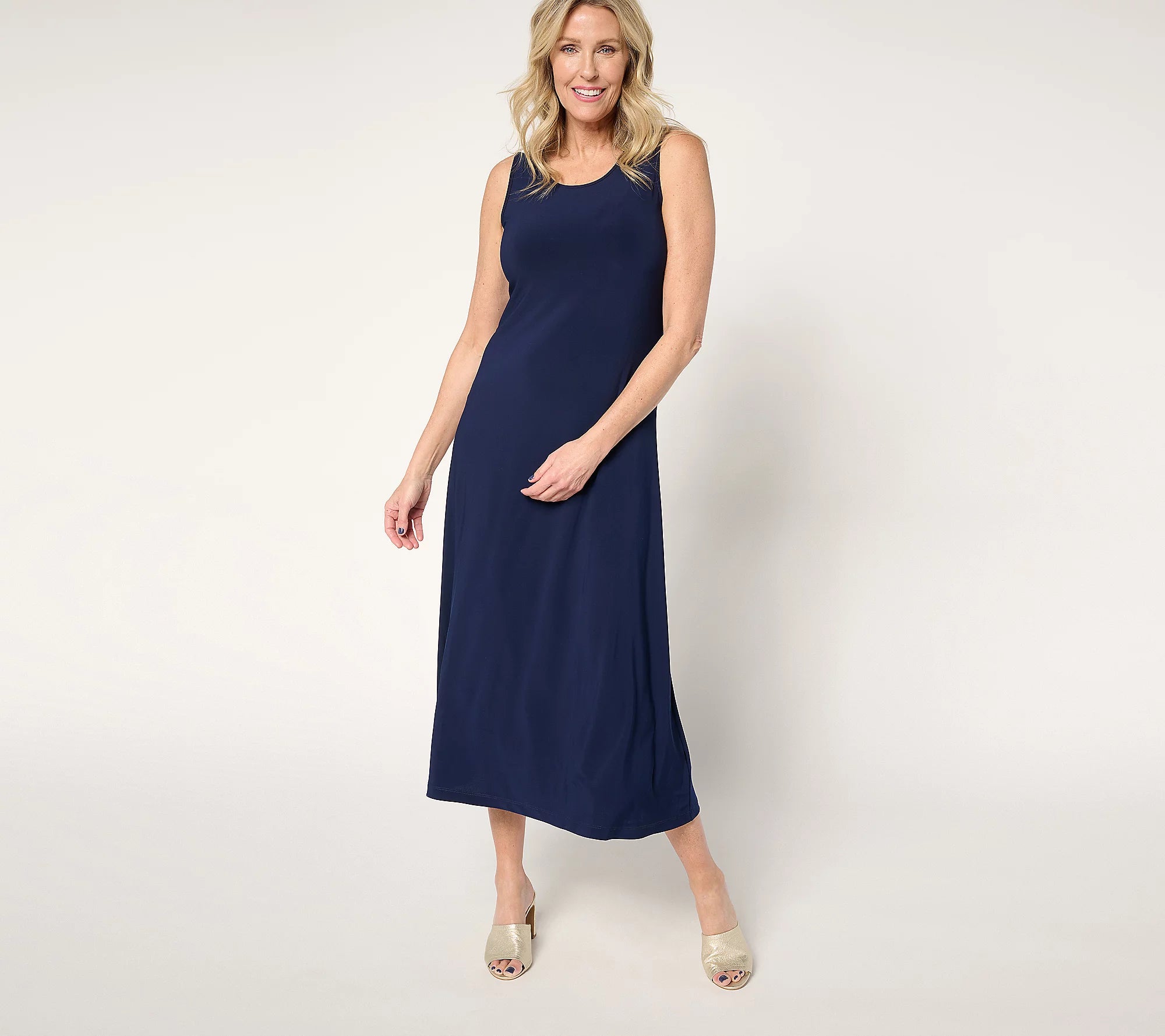 Attitudes by Renee Regular Como Jersey Tank Maxi Dress