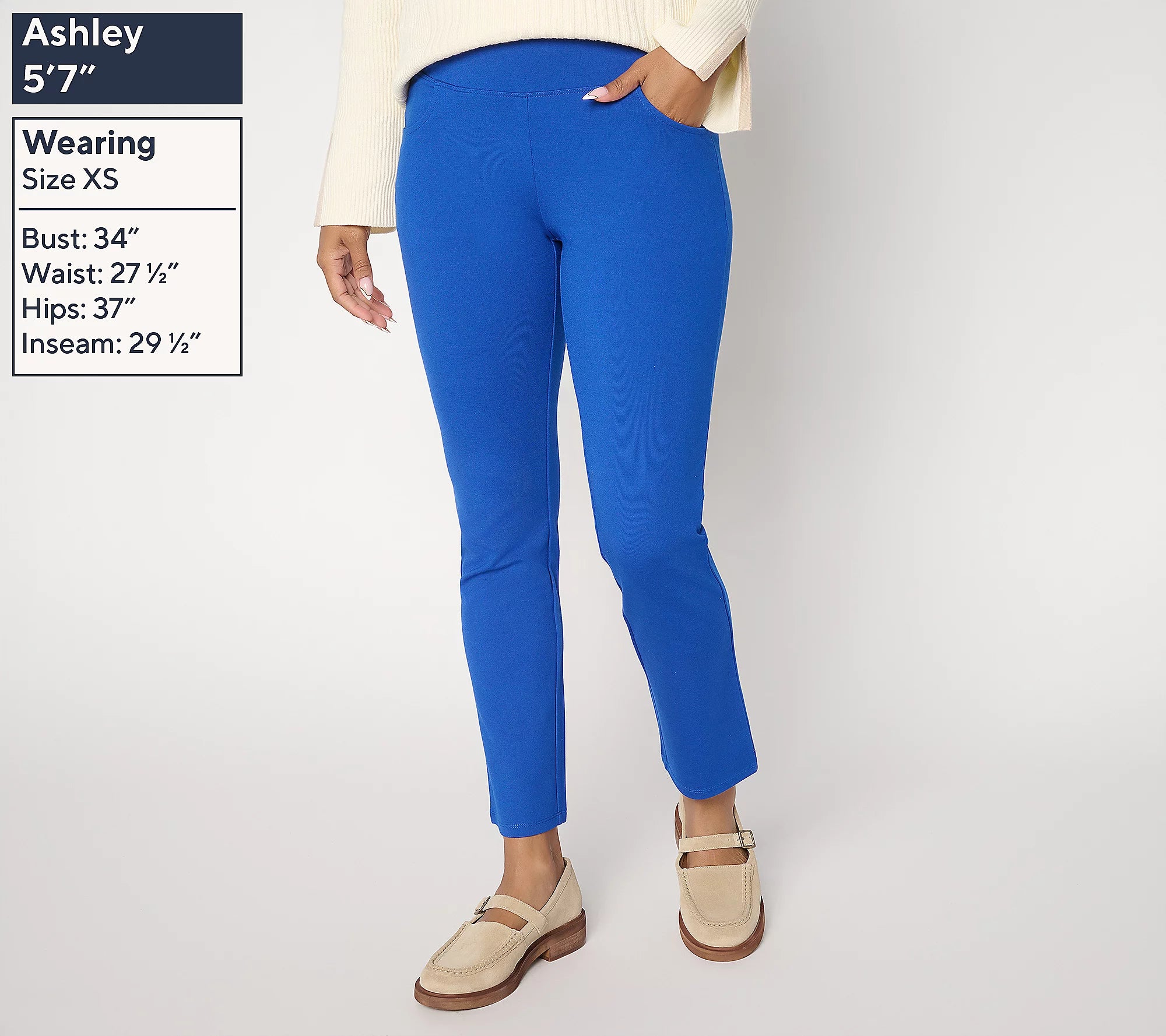 Women with Control Luxe Ponte Slim Leg Ankle Pant