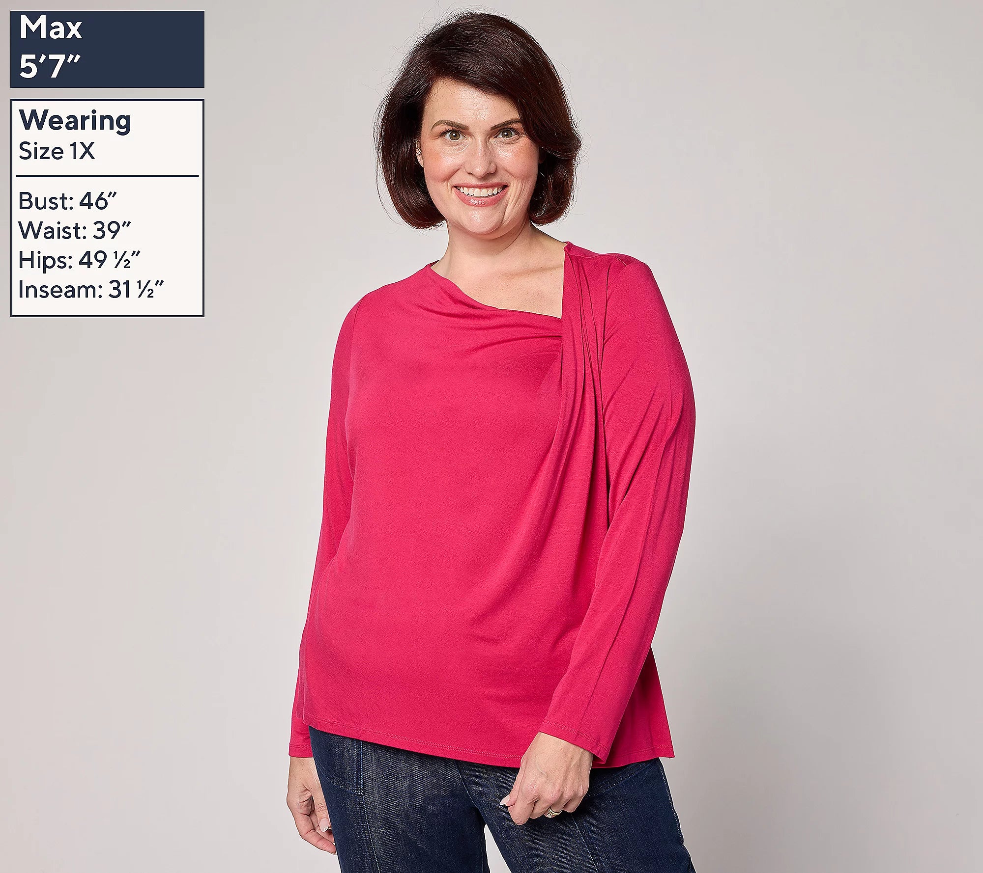 Attitudes by Renee Knit Twist Detail Top