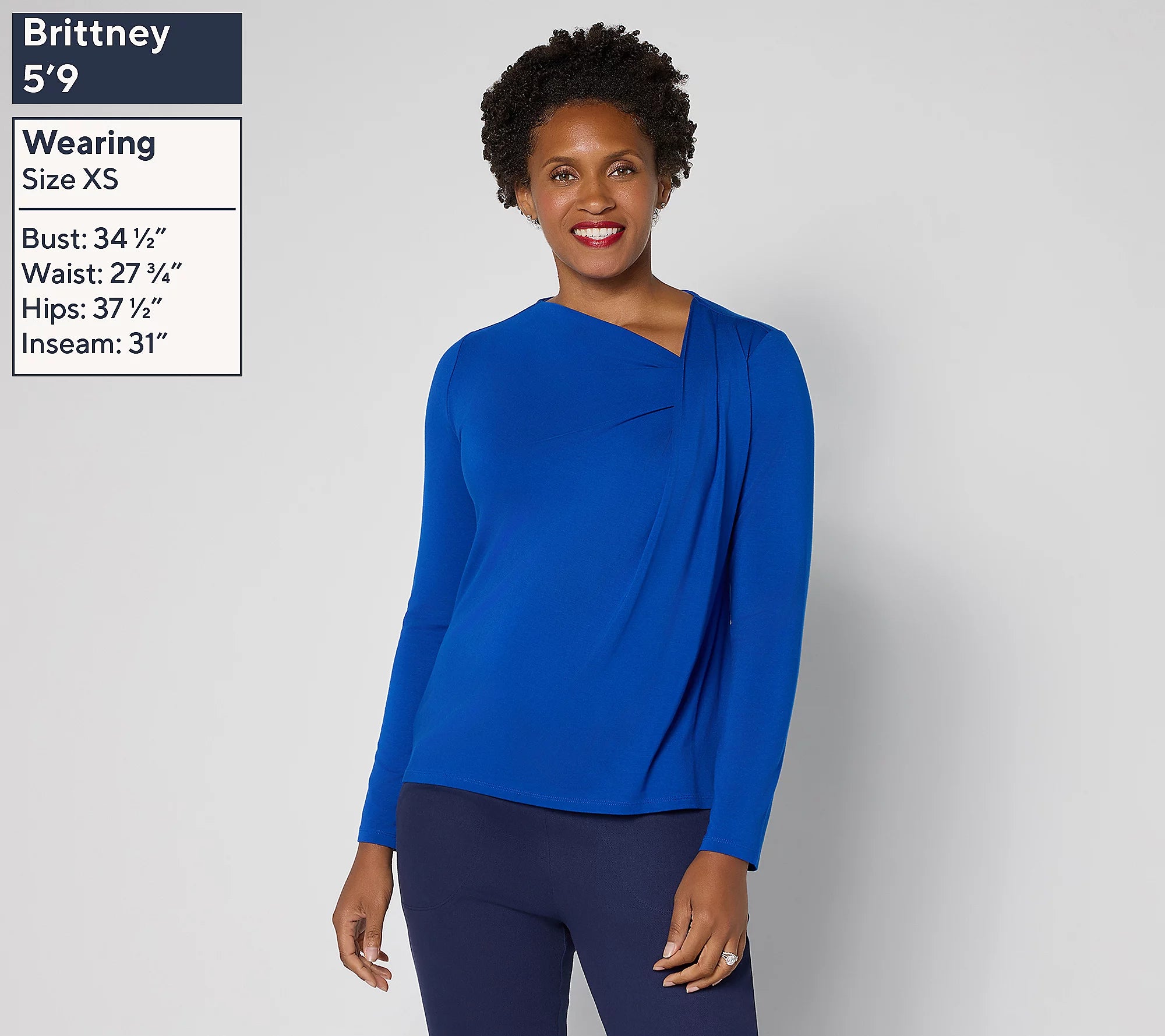 Attitudes by Renee Knit Twist Detail Top