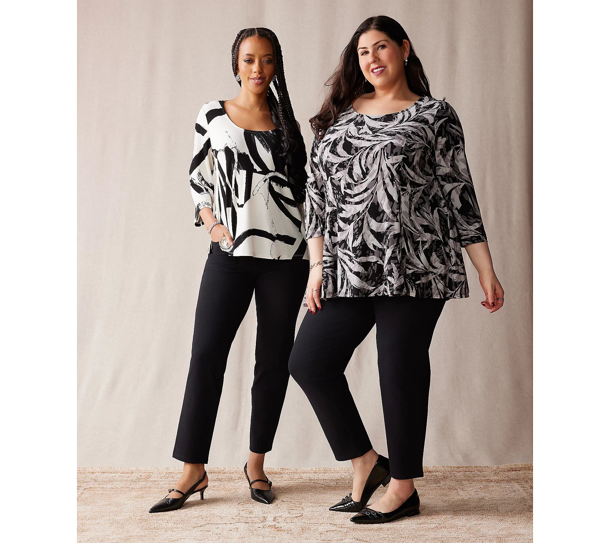 Women with Control Set of 2 86/14 Slim Leg Ankle Icon