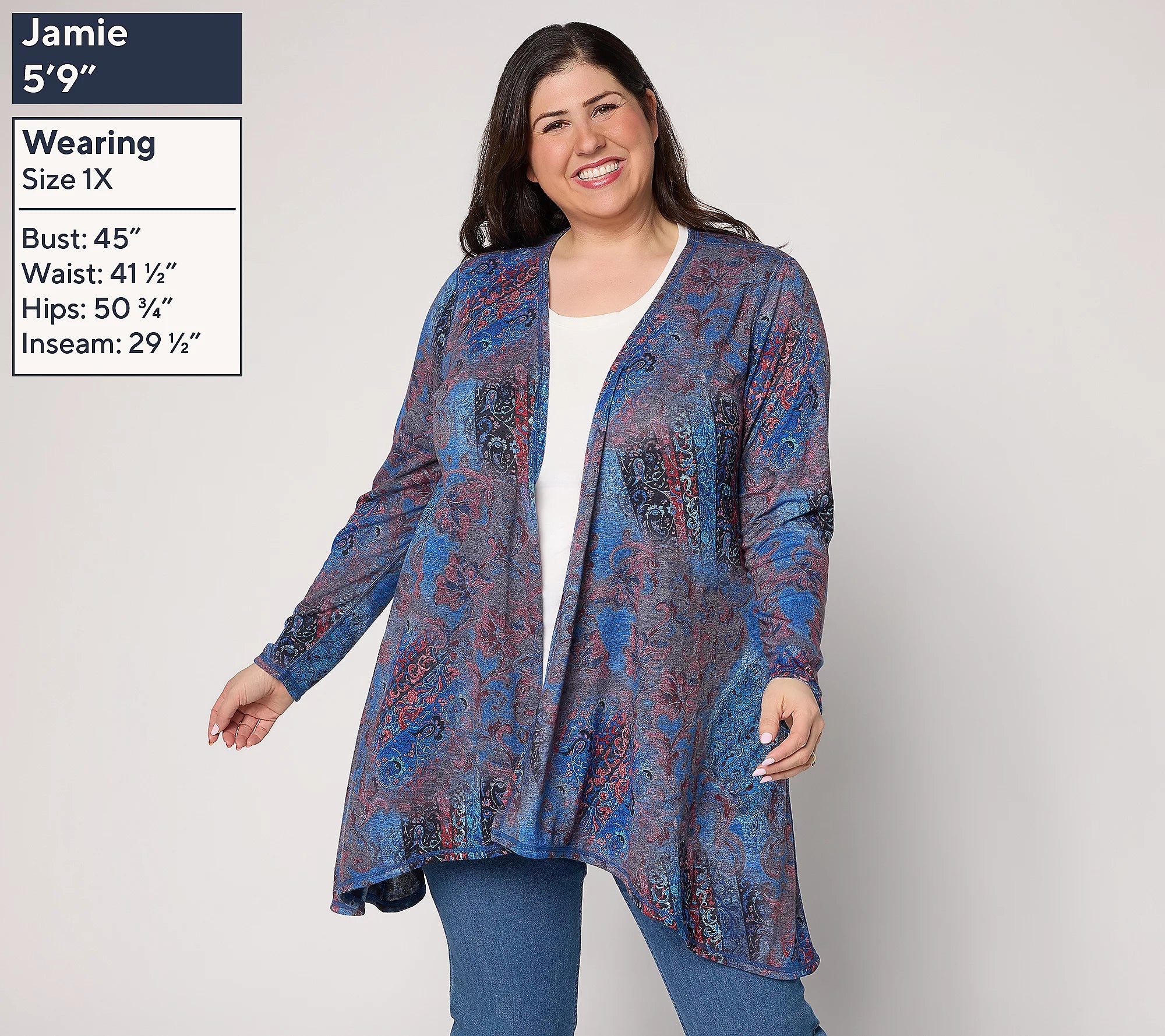 Attitudes by Renee Reversible Casknit Cardigan