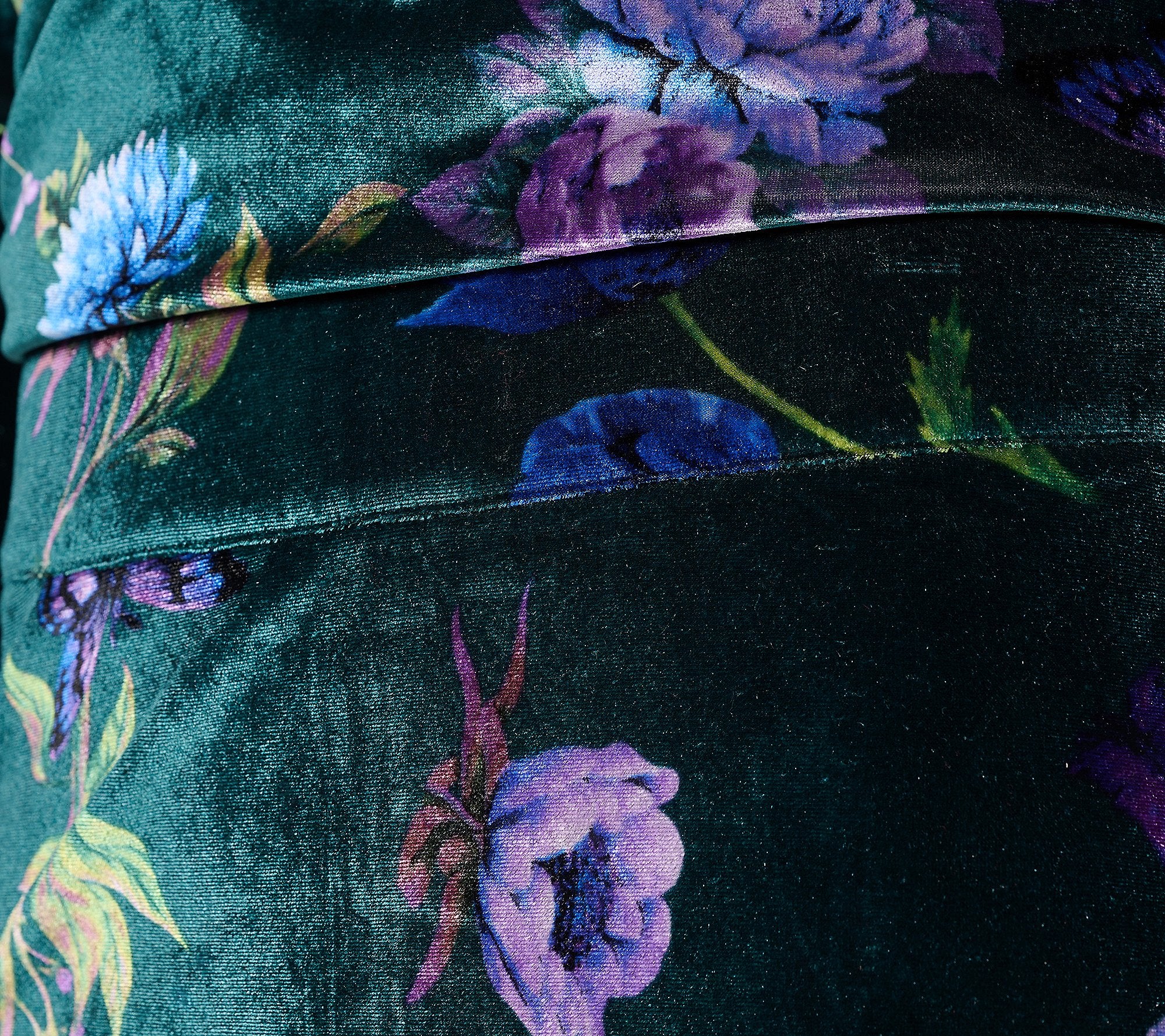 Attitudes by Renee Printed Velvet Pull On Skirt