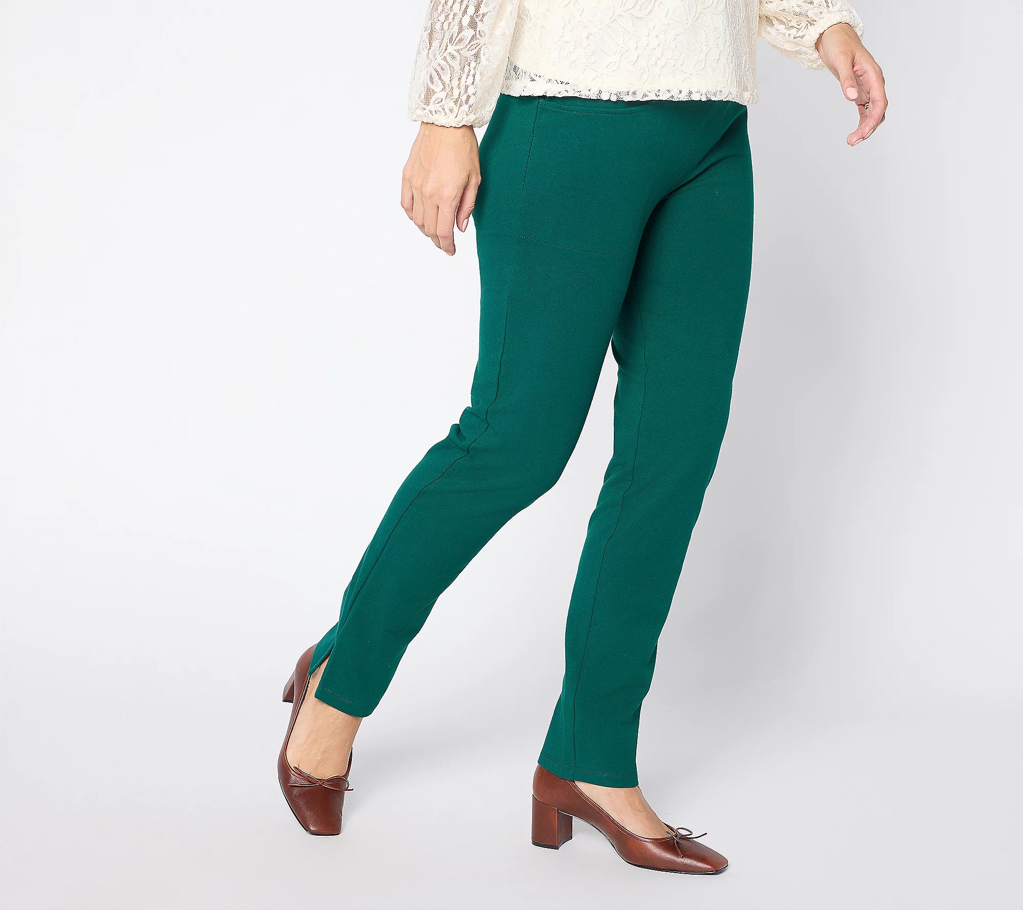 Women with Control 86/14 Straight Leg Full Length Pant