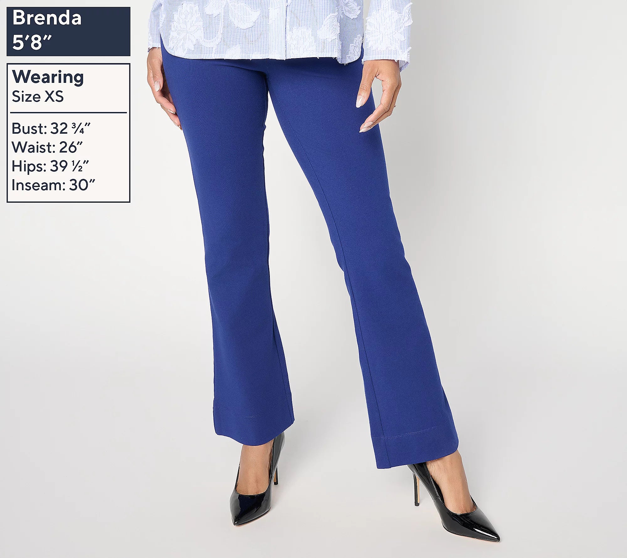 Women with Control 86/14 Full Length Slim Flare Pants