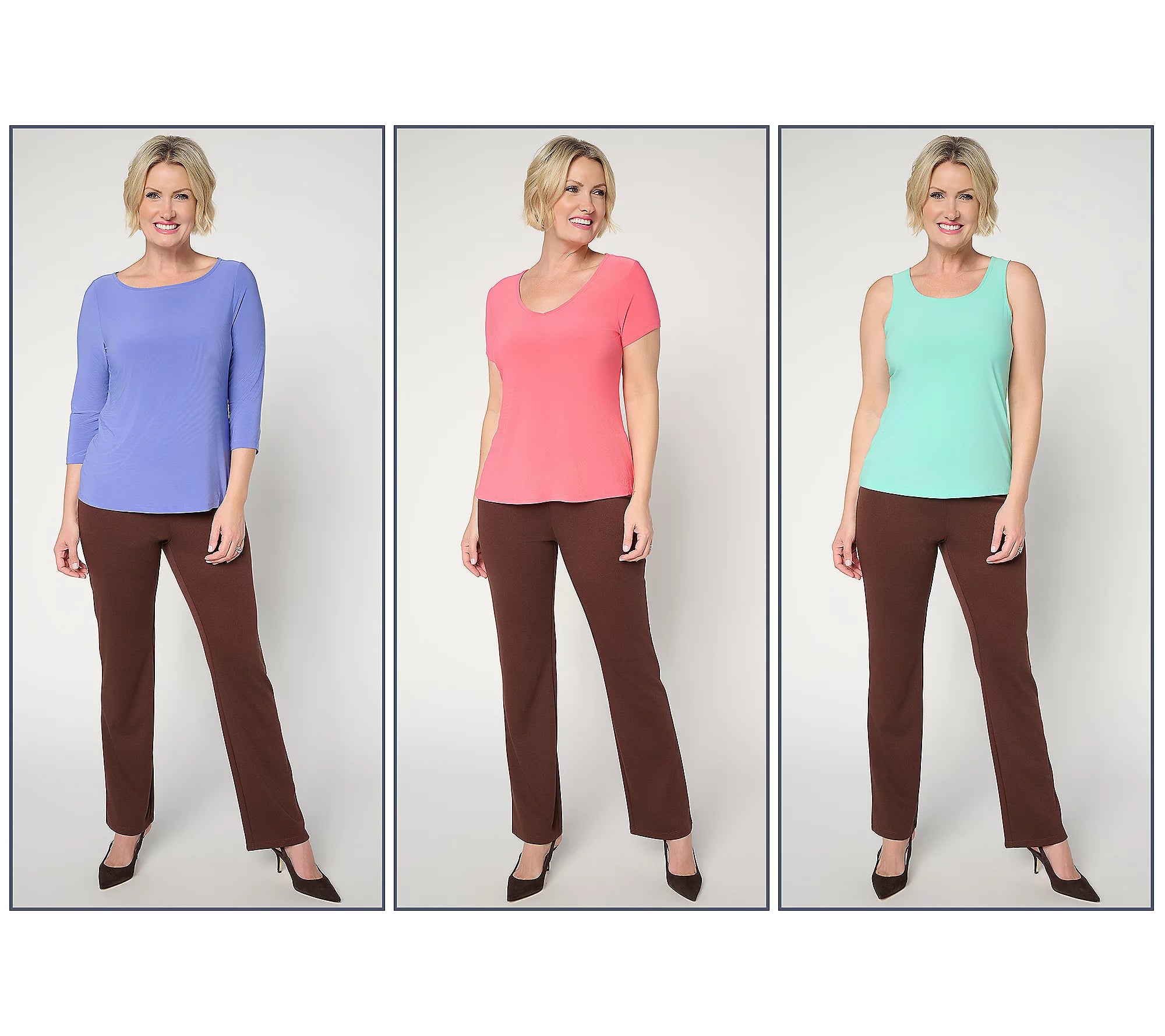 Attitudes by Renee Trio of Knit Tops