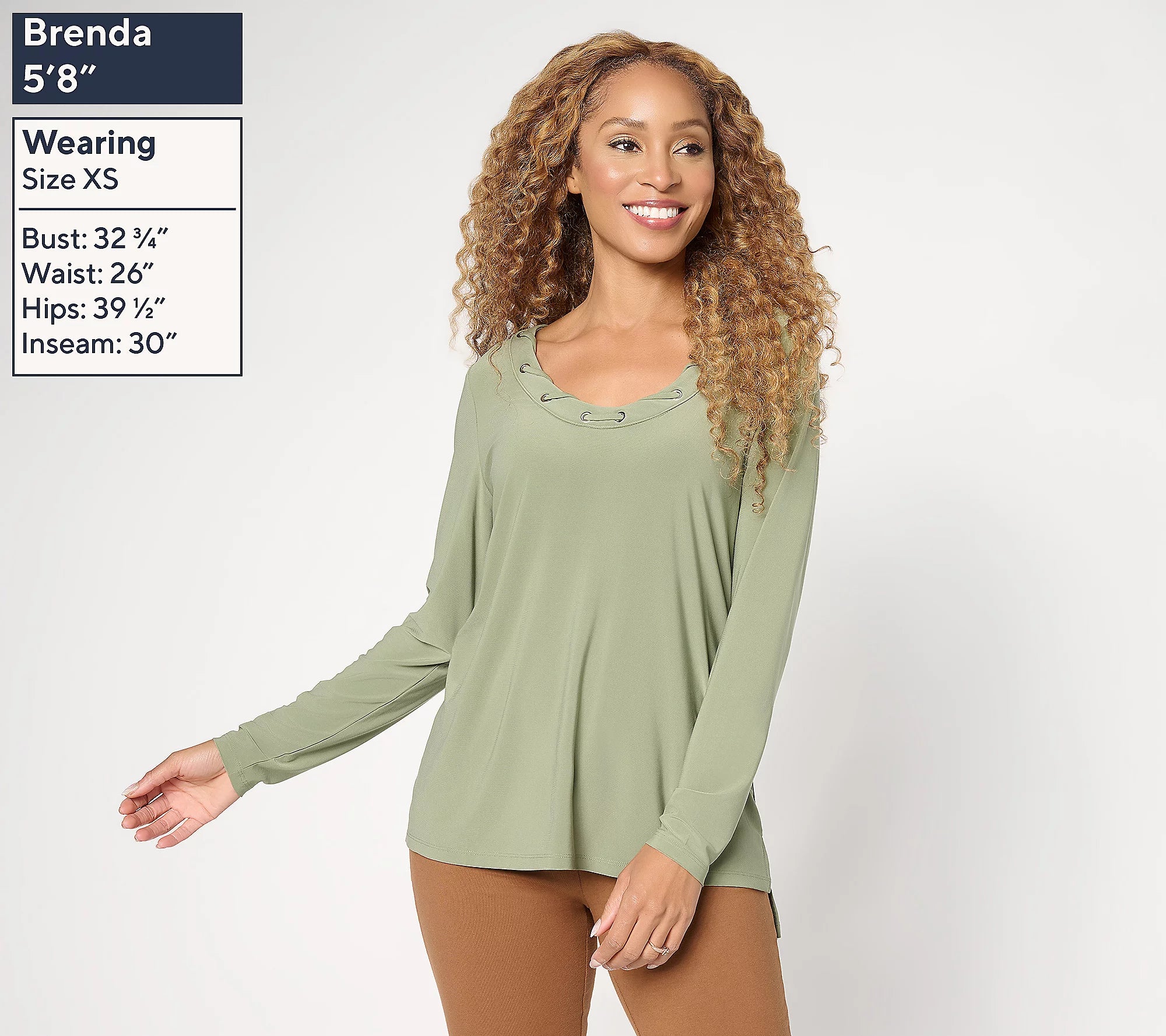 Attitudes by Renee Grommet Scoop Neck Como Jersey Top