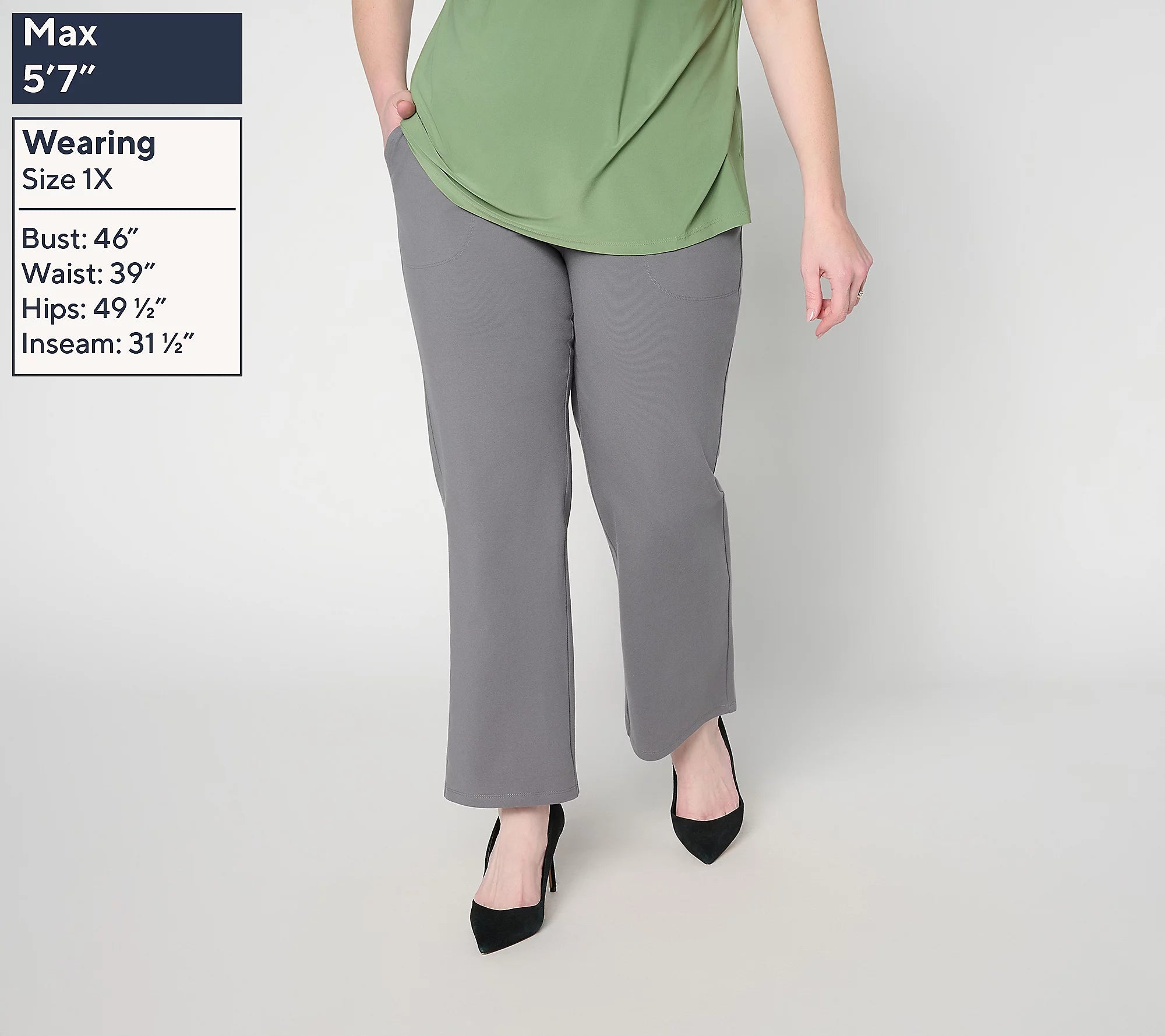 Women with Control 86/14 Wide Leg Ankle Pants