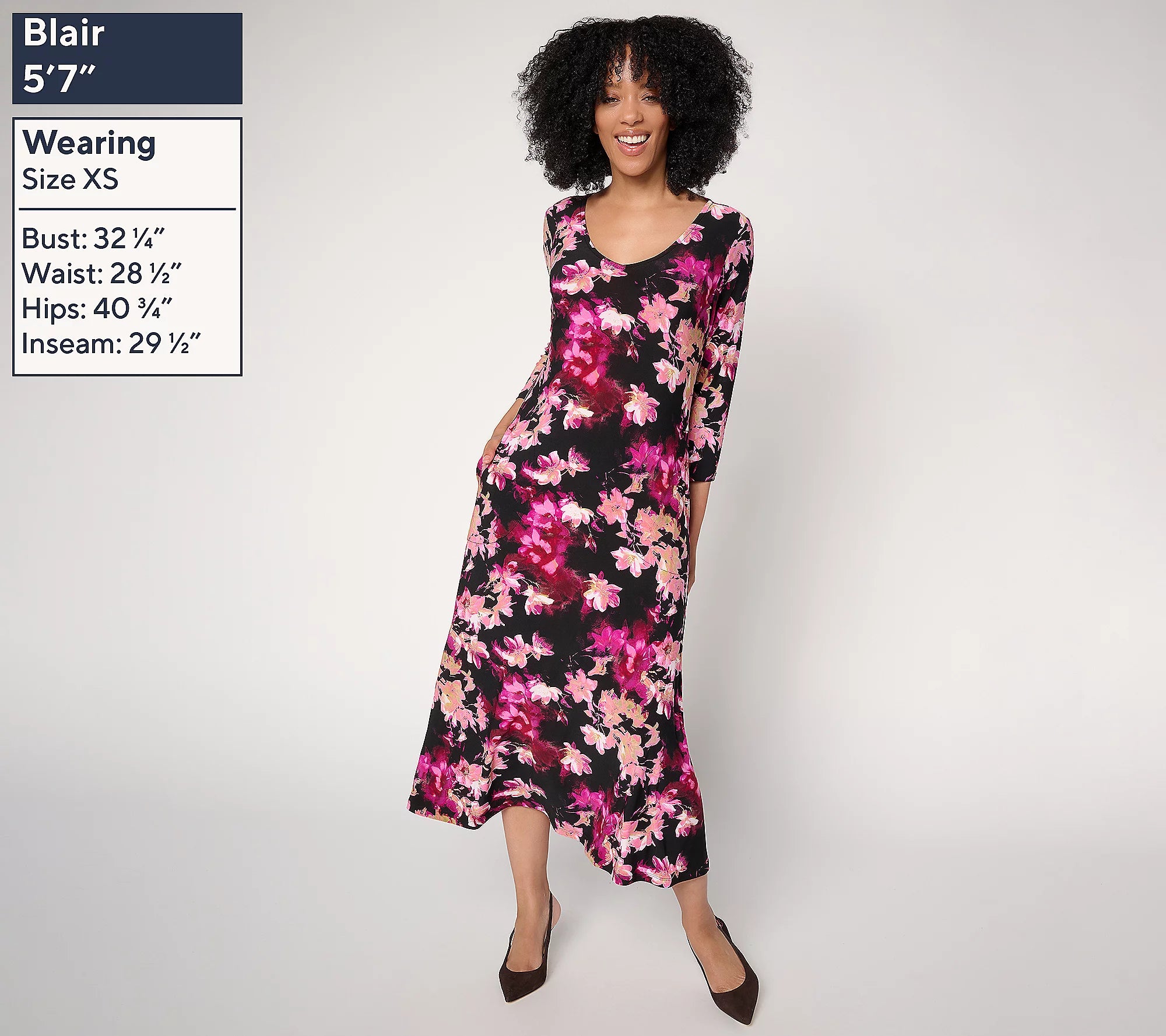 Attitudes by Renee Como Jersey Fit and Flare Midi Dress