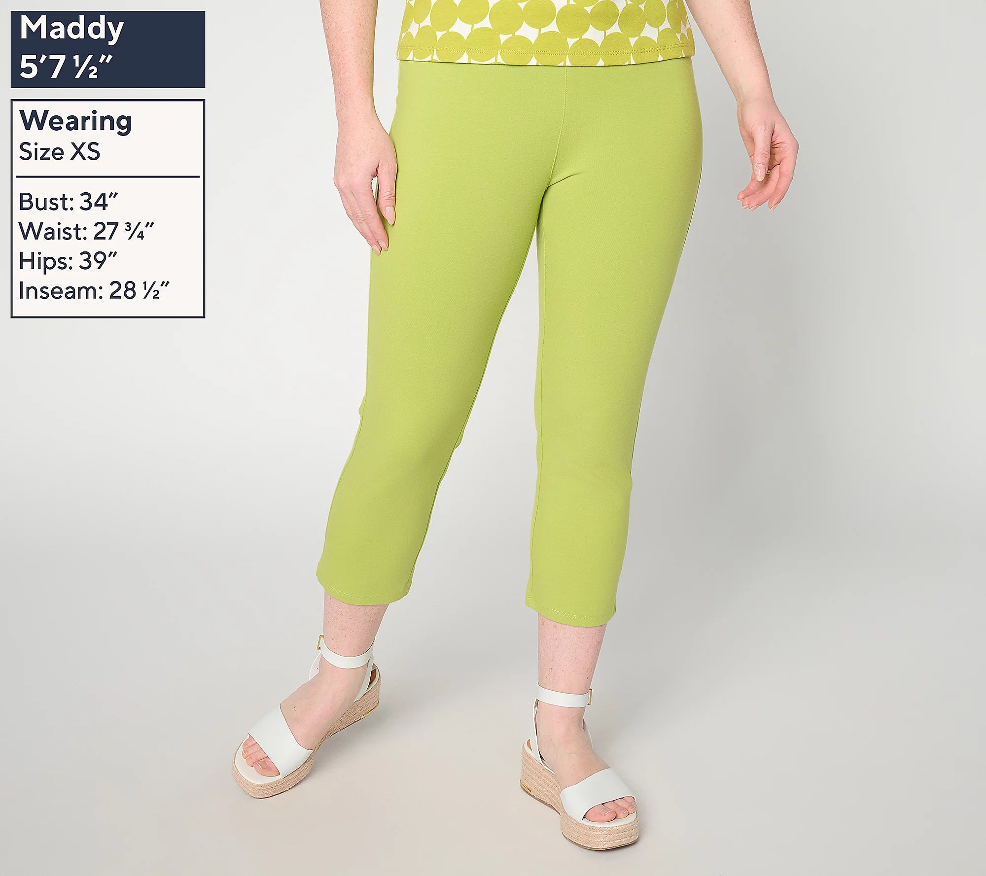 Women with Control 86/14 Slim Leg Crop Smoothing Influencer Pant