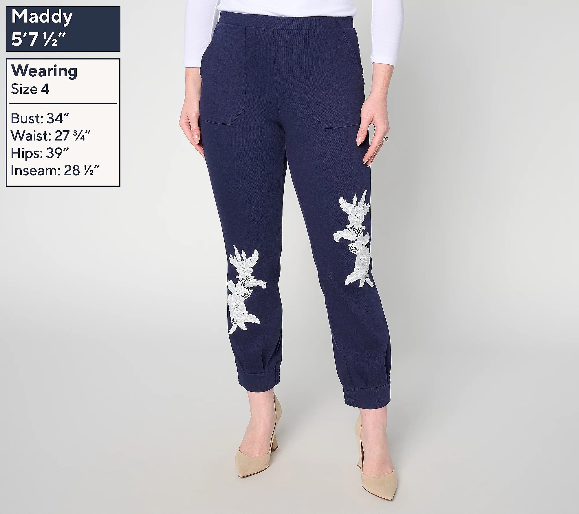 Women with Control Twill Ankle Icon Jogger